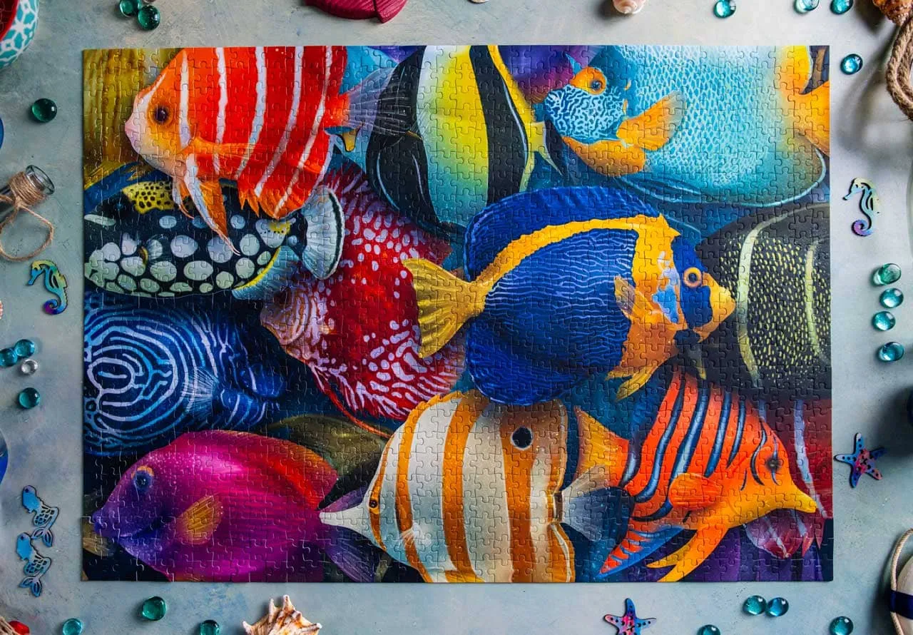 Mosaic Puzzles Traditions Sea of Colors puzzle carton 1000 piese