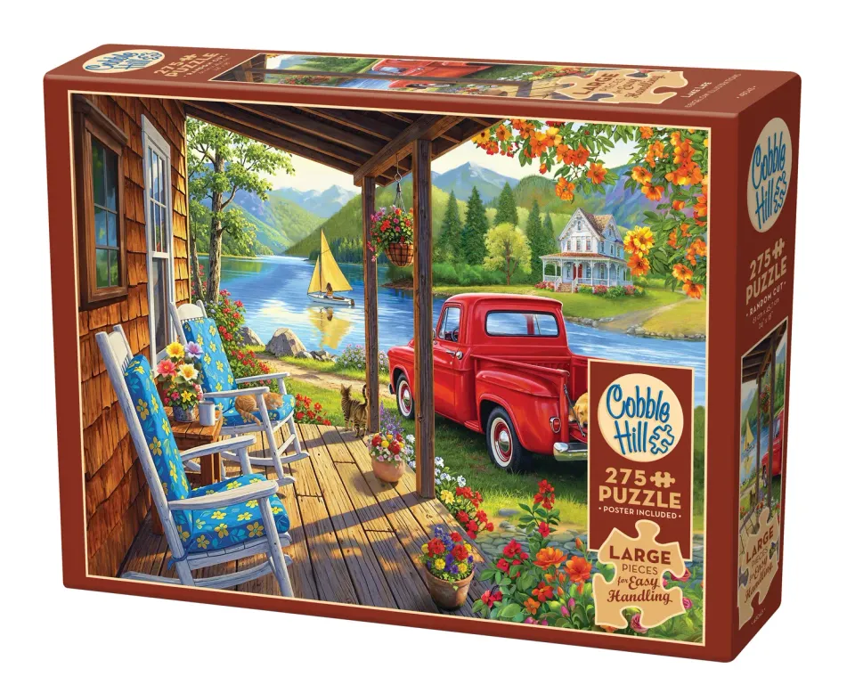 Cobble Hill Lake Life puzzle 275 piese Easy Handling
