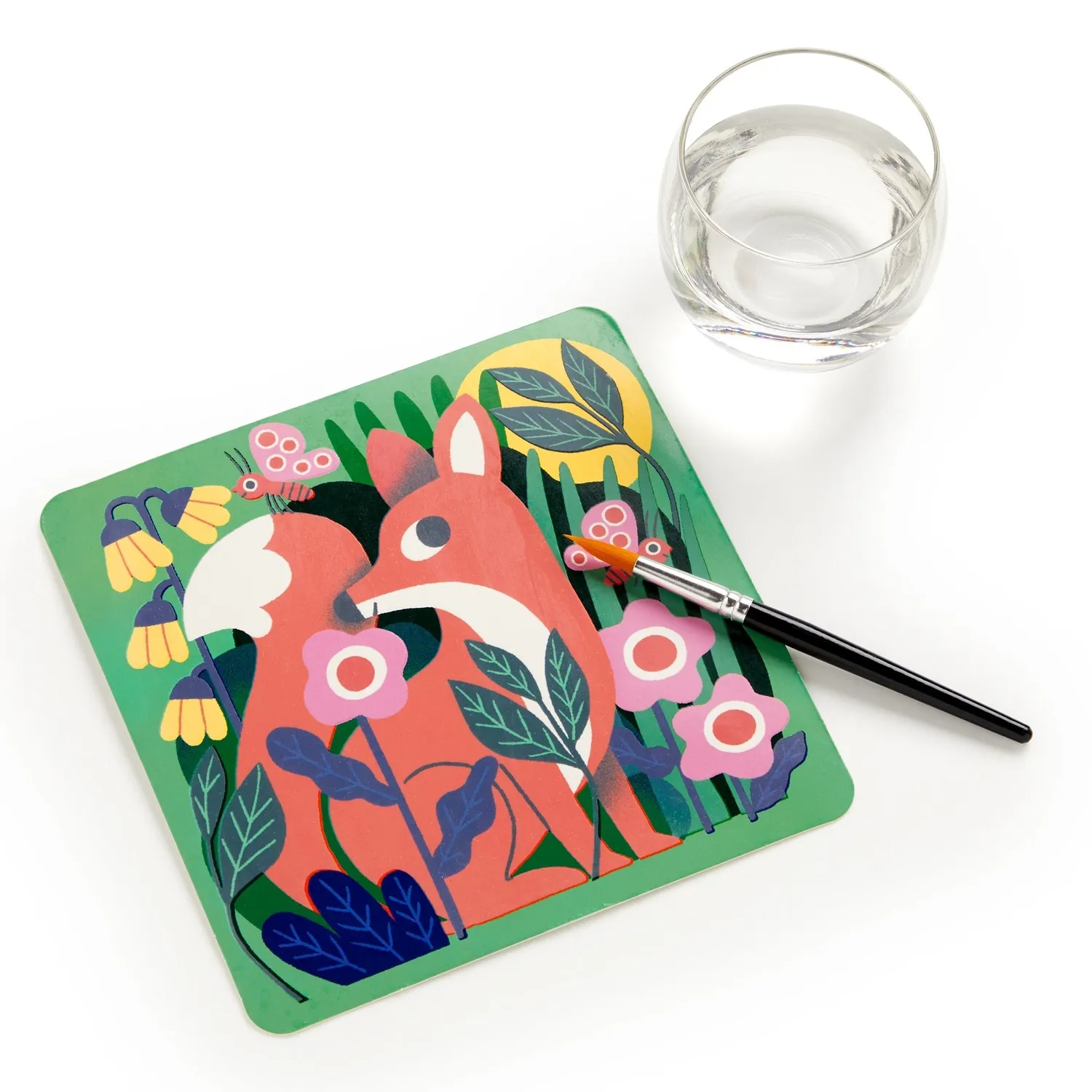 Mudpuppy Woodland Friends Kit pictură cu apă 6 planșe