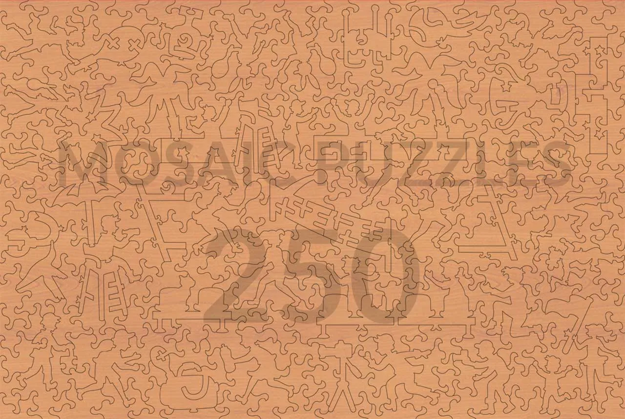 Mosaic Puzzles Match Point puzzle lemn 100 piese sport