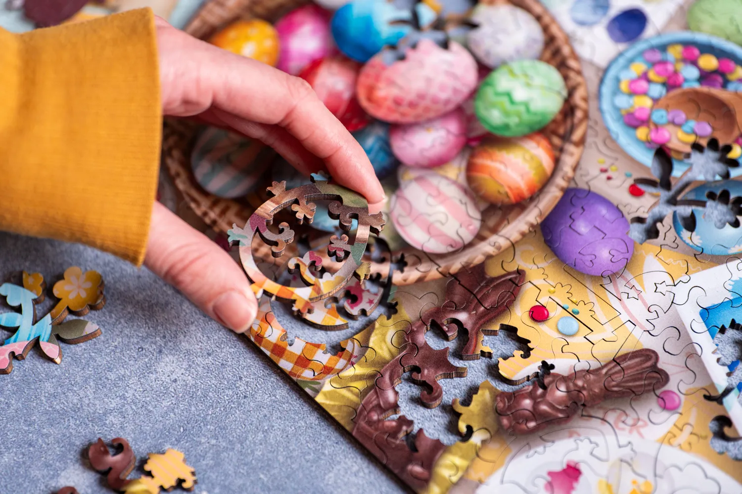 Mosaic Puzzles Easter Delights puzzle lemn 250 piese Paște