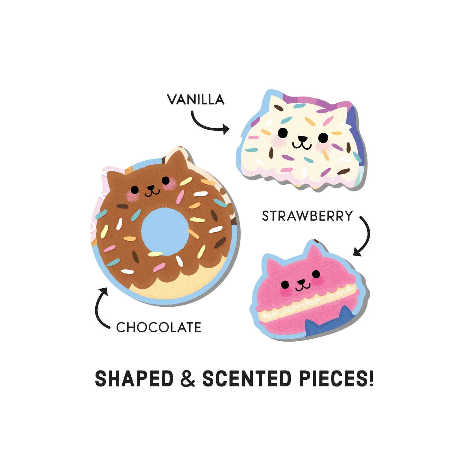 Mudpuppy Cat Cafe 60 piese puzzle parfumat