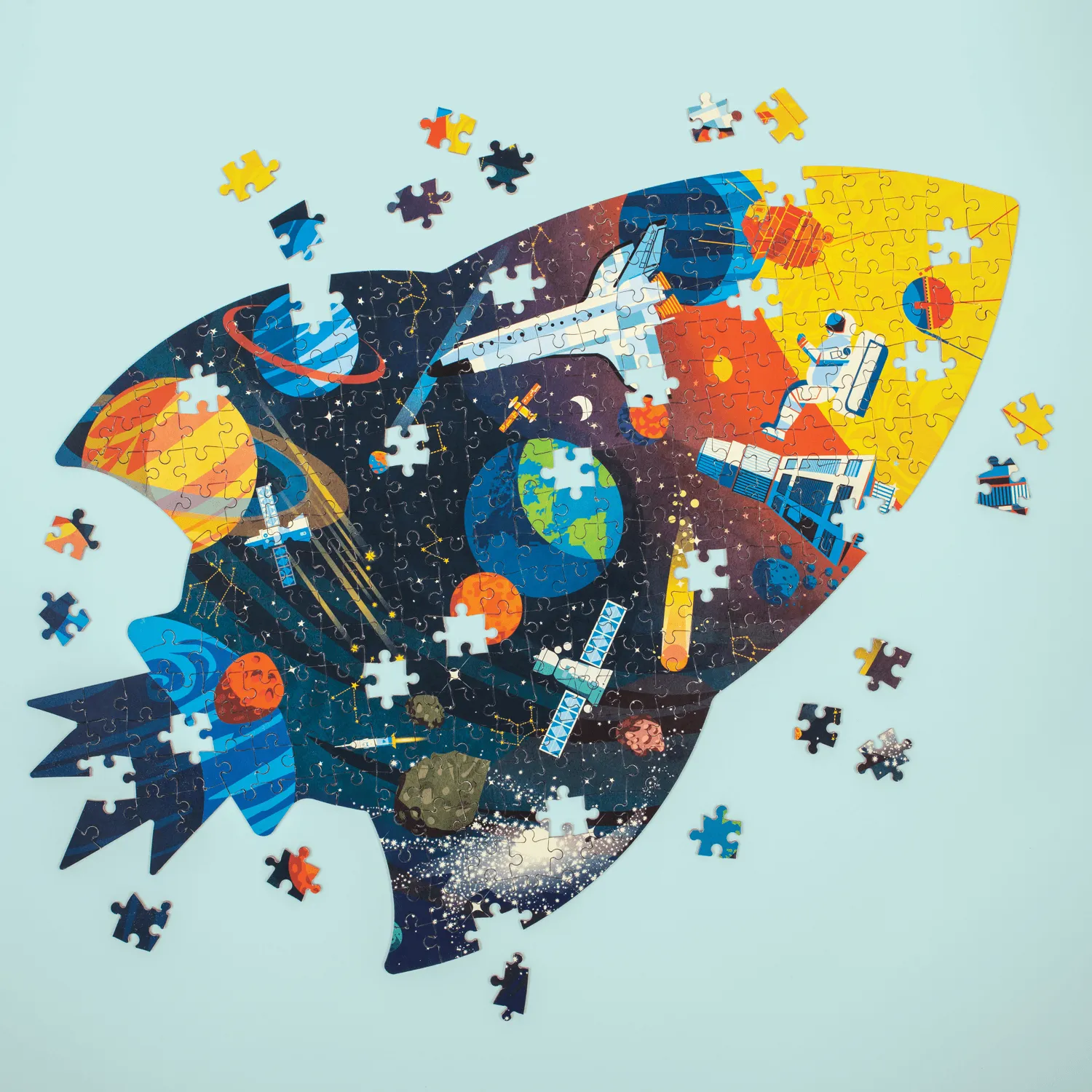 Mudpuppy Outer Space puzzle contur 300 piese nava