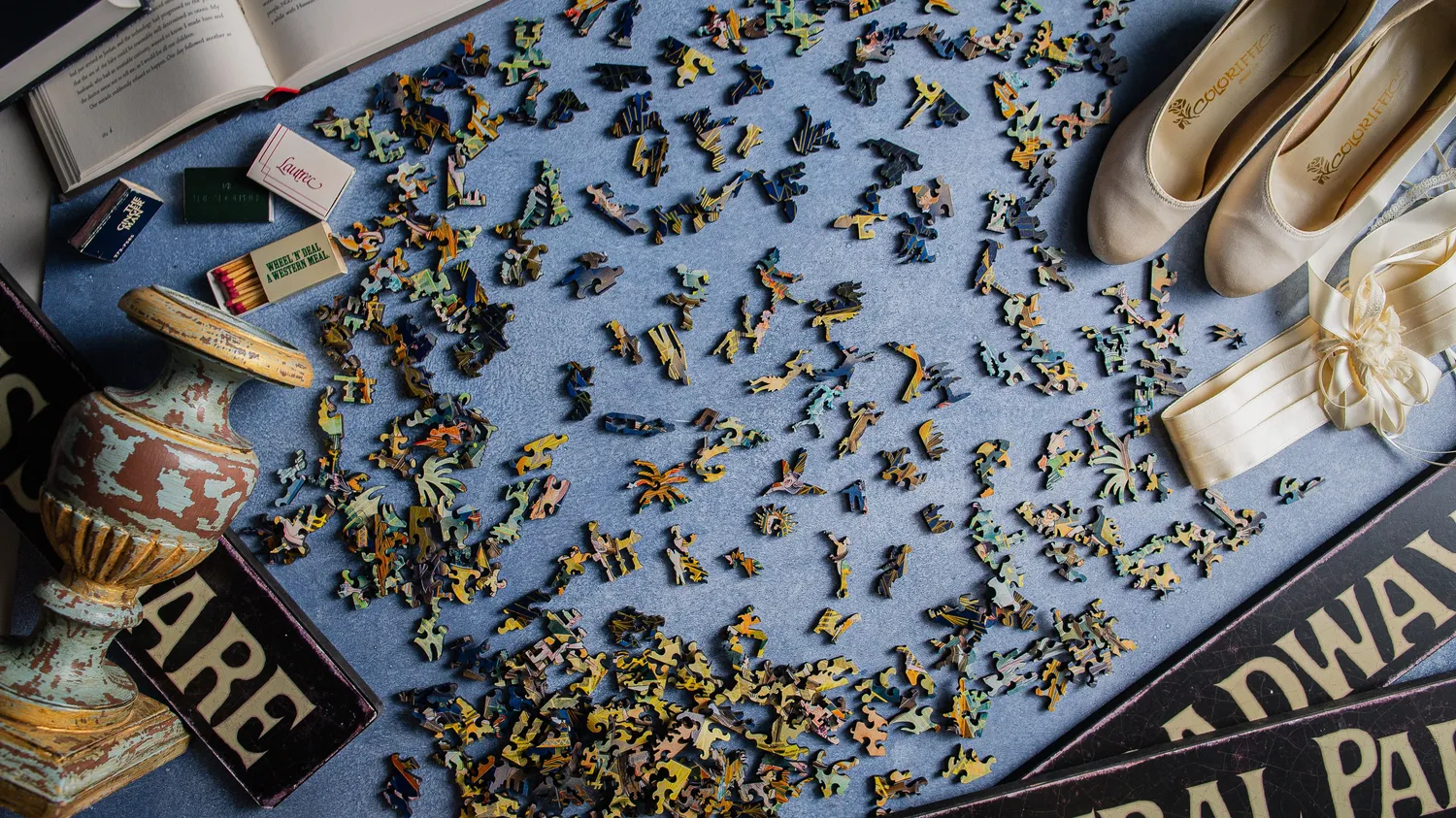 Mosaic Puzzles The Great Gatsby puzzle lemn 1000 piese colorat