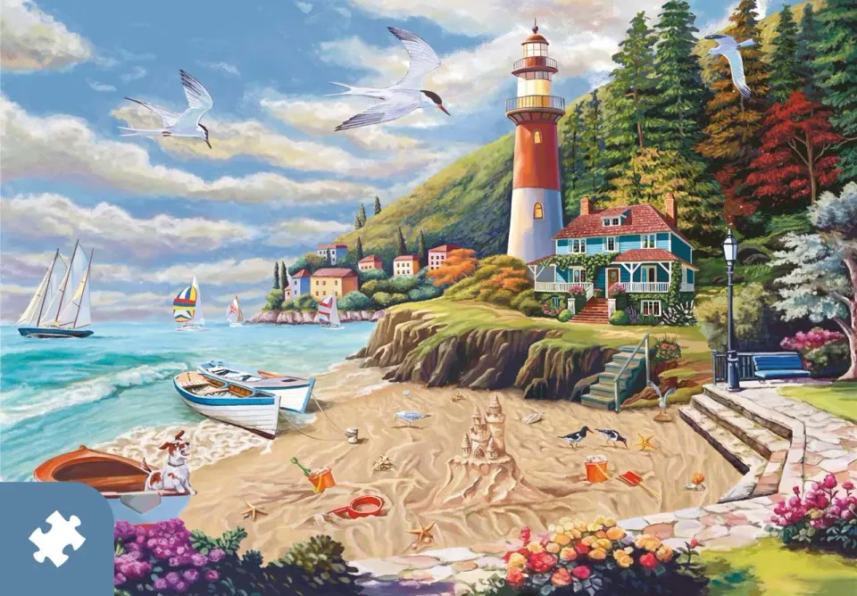 Mosaic Puzzles Traditions Coastal Getaway puzzle 1000 piese carton