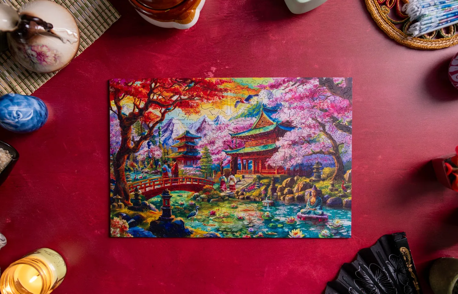 Mosaic Puzzles Temples Japanese Garden puzzle 250 piese Asia
