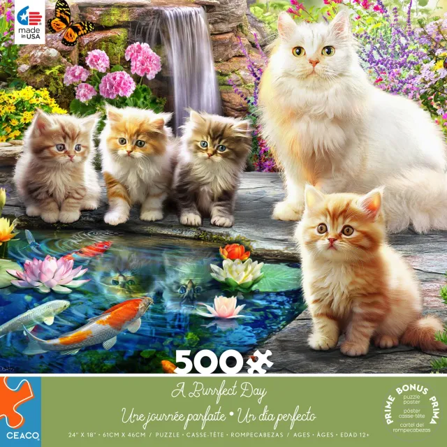 Ceaco A Purrfect Day puzzle 500 piese pisici