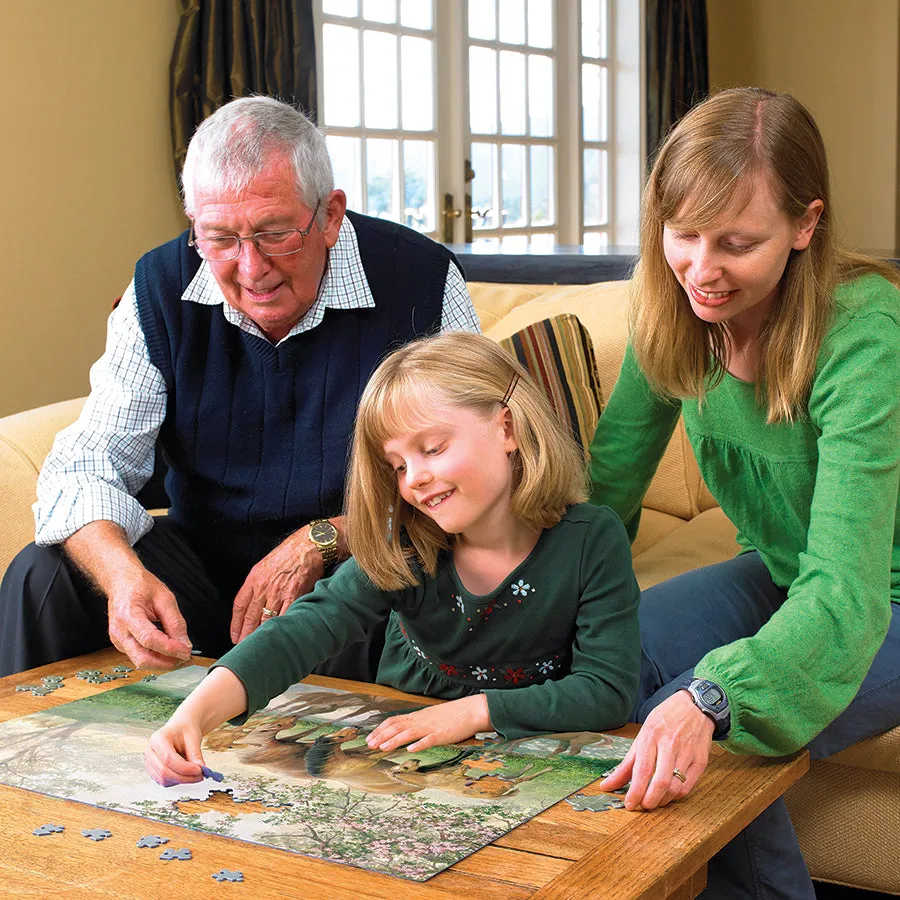 Cobble Hill Family Pieces Horse Family puzzle 350 piese cai