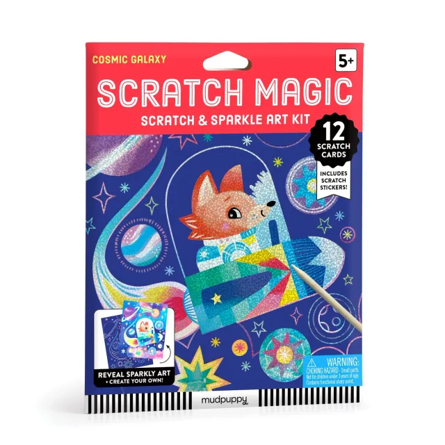 Mudpuppy Cosmic Galaxy Scratch Magic set scratch