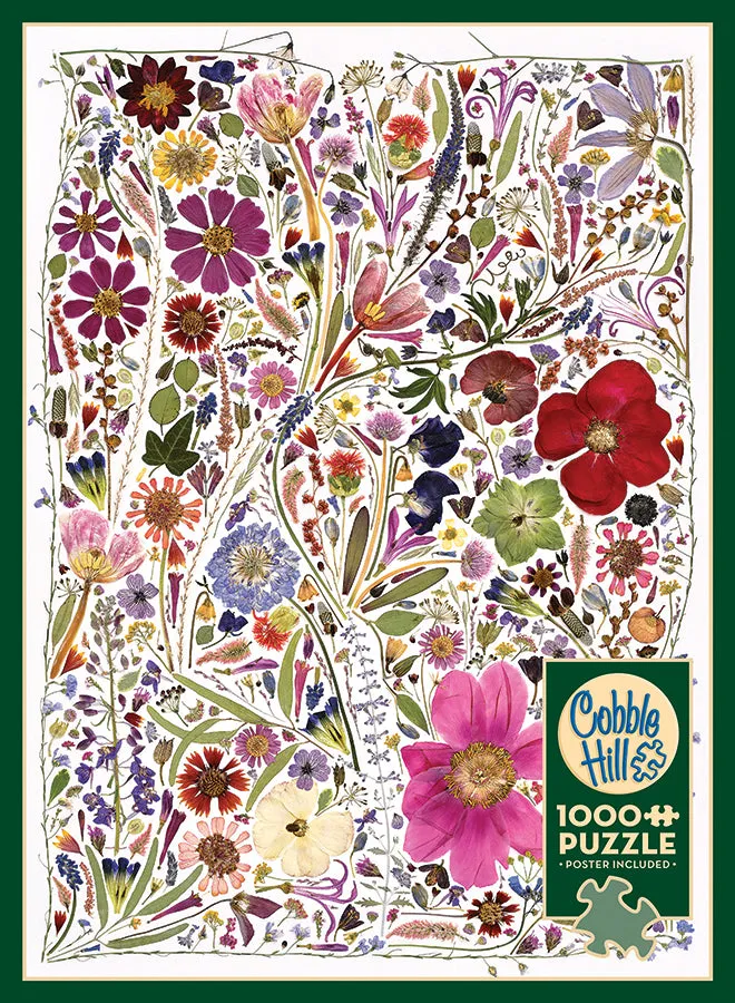 Cobble Hill Flower Press Spring puzzle 1000 piese flori