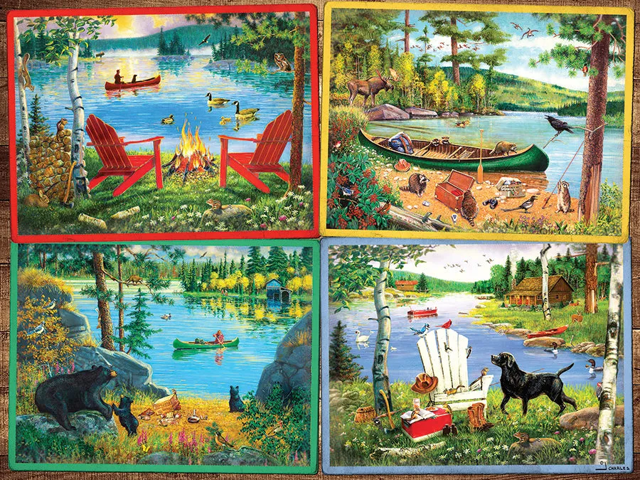 Cobble Hill Cabin Country puzzle 275 piese easy handling