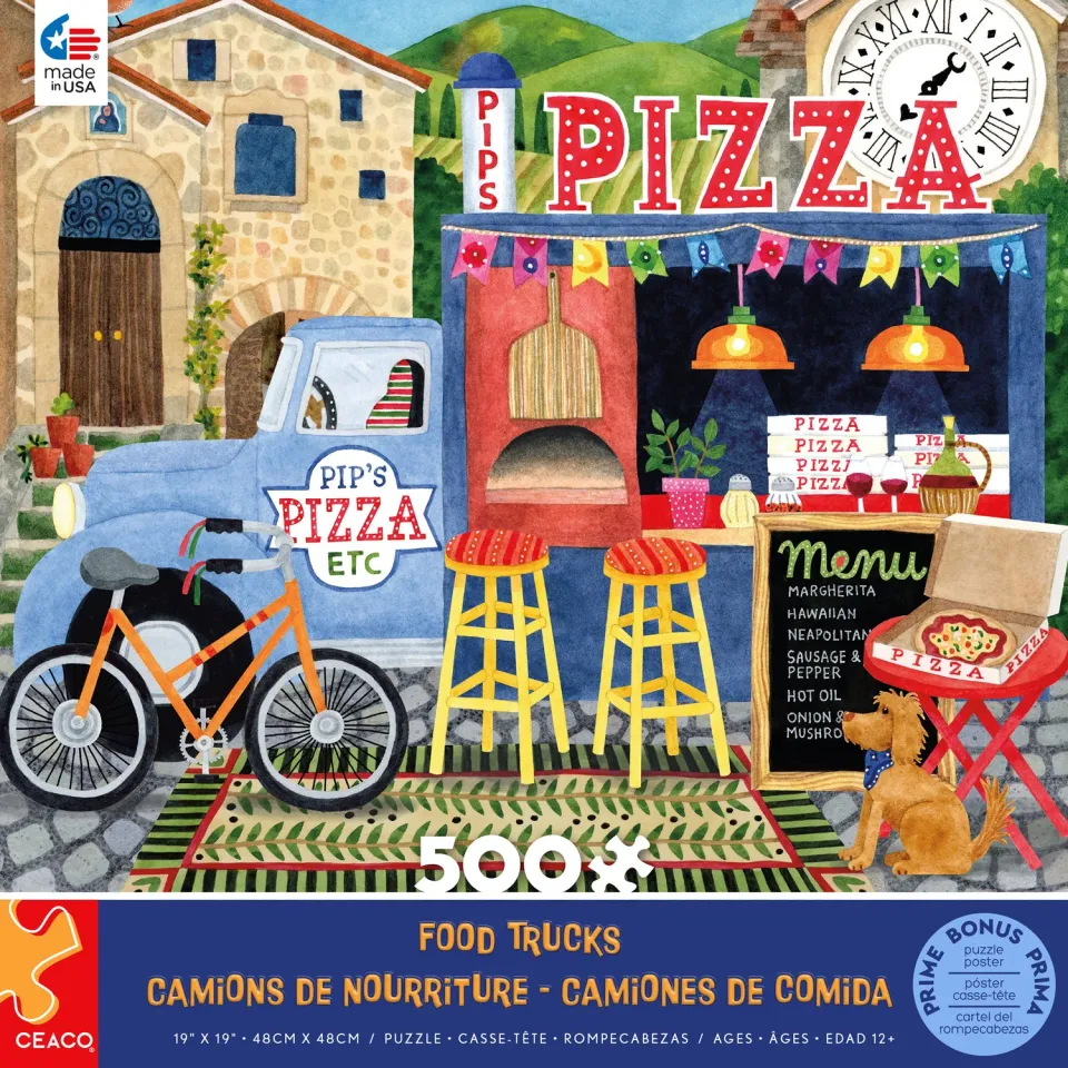 Ceaco Food Trucks Pip's Pizza Truck puzzle 500 piese