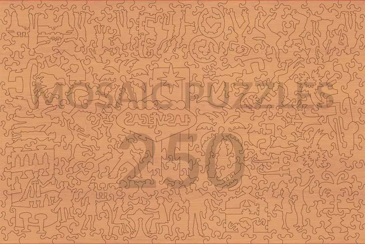 Mosaic Puzzles Lucky Streak puzzle lemn 100 piese casino