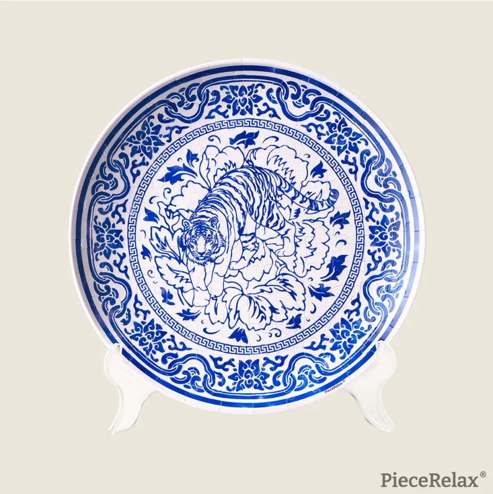 PieceRelax PL1010 puzzle farfurie Tiger of Fortune tigru