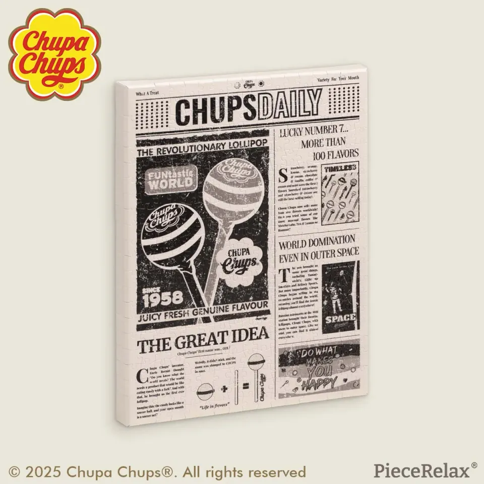 PieceRelax Chups Daily HN1436 puzzle canvas alb-negru