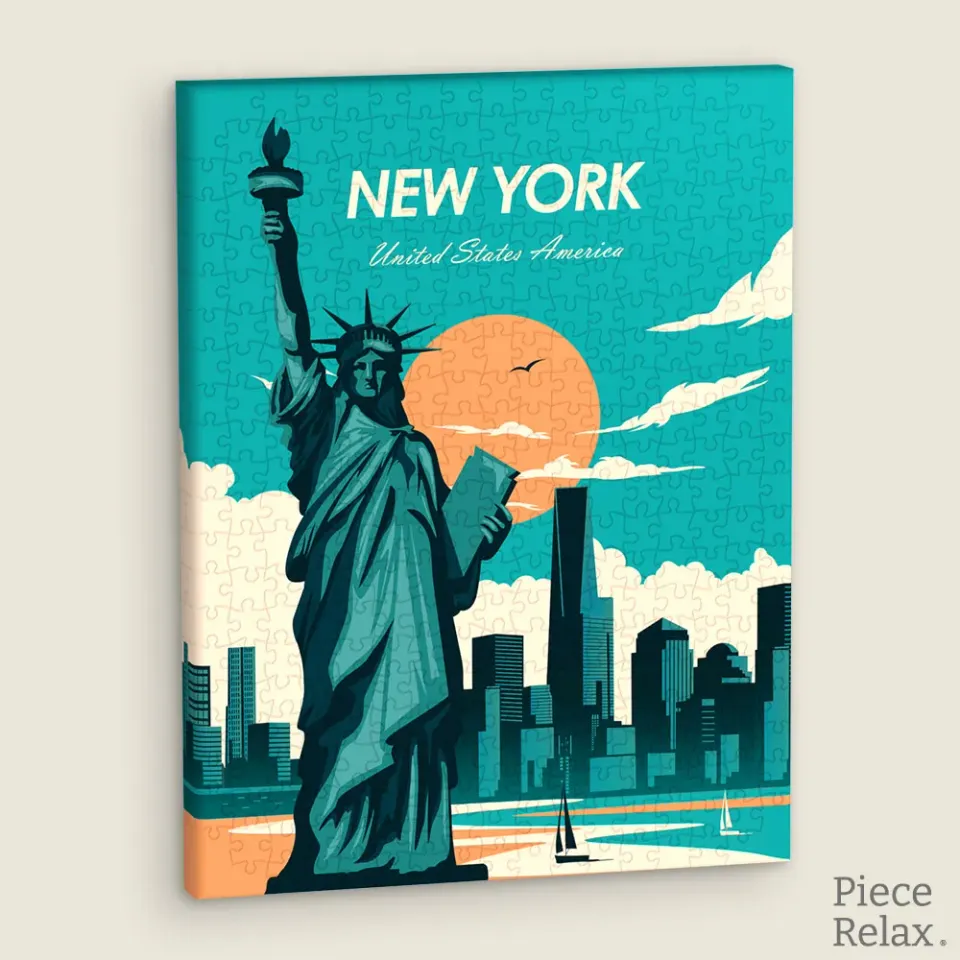 PieceRelax Statue of Liberty HN1403 puzzle canvas