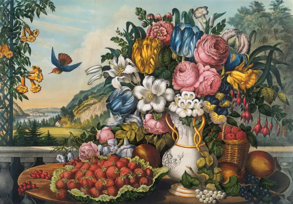Mosaic Puzzles Landscape Fruit Flowers puzzle 500 piese clasic