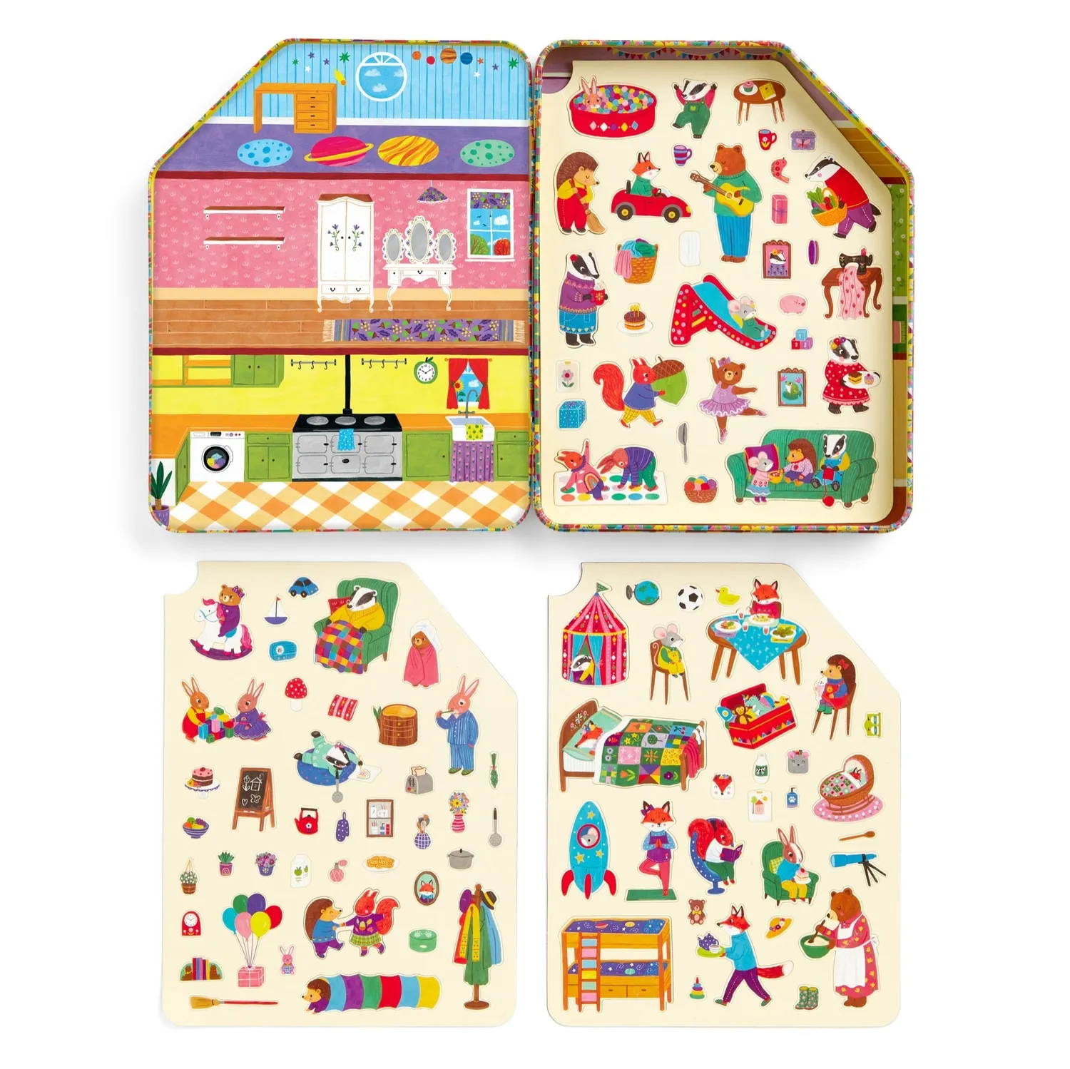 Mudpuppy Woodland Wonder căsuță magnetică 100 magneti