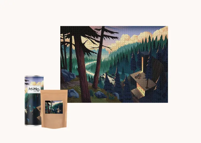 Muno Puzzle Forest Retreat puzzle 2000 piese natura