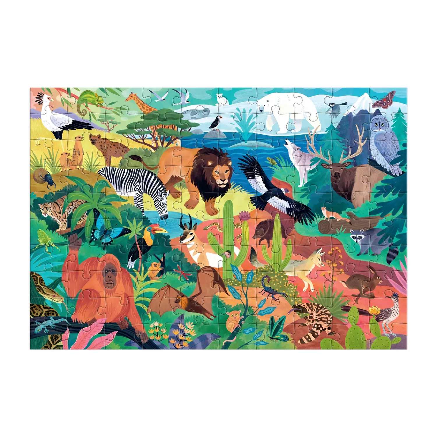Mudpuppy Animals of the World puzzle 100 piese animale