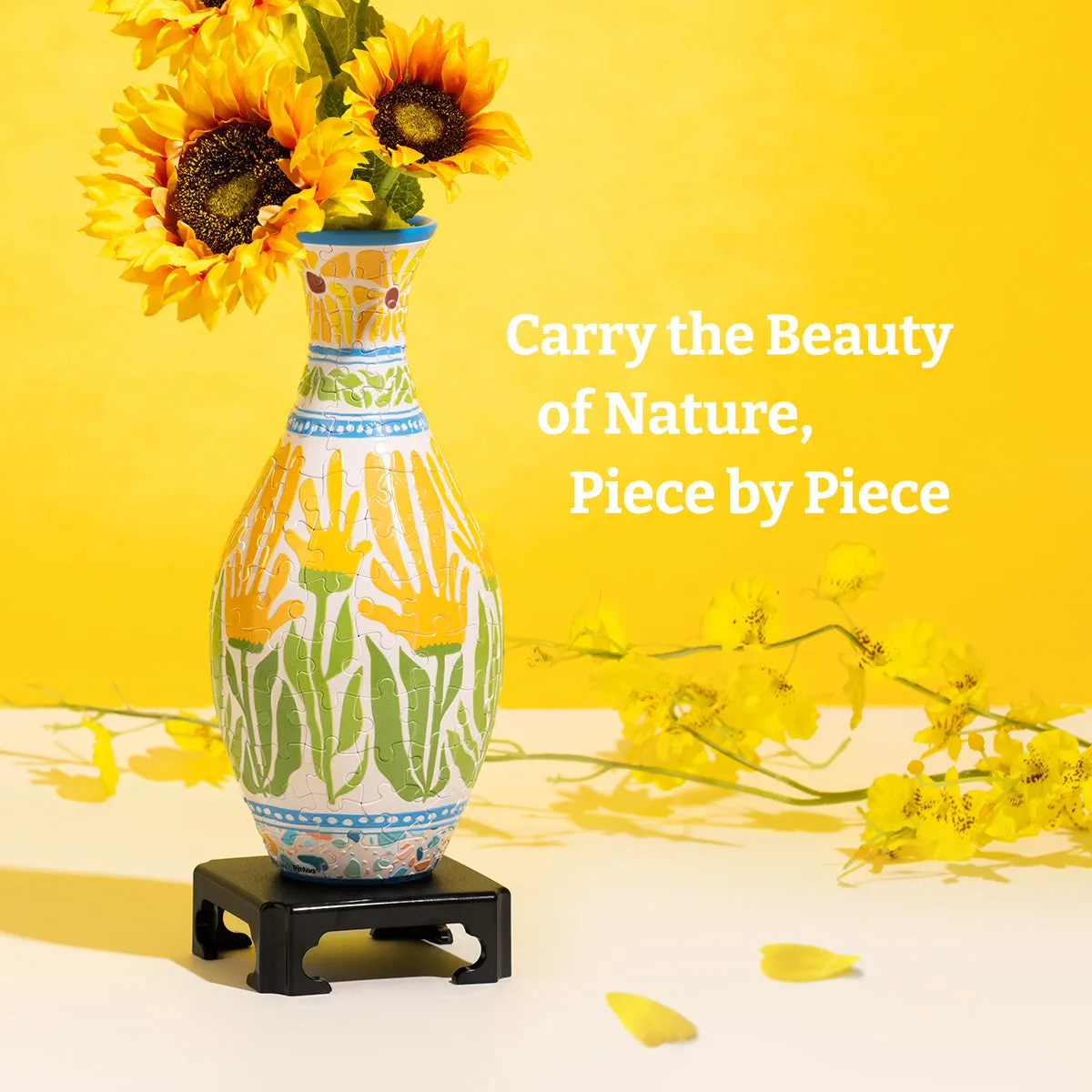 PieceRelax S1041 puzzle vaza 3D Summer Blossoms