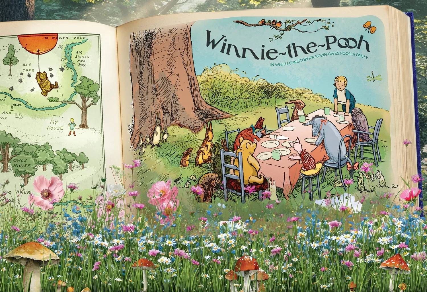 Cobble Hill Once Upon a Time Winnie-the-Pooh puzzle 100 piese poveste