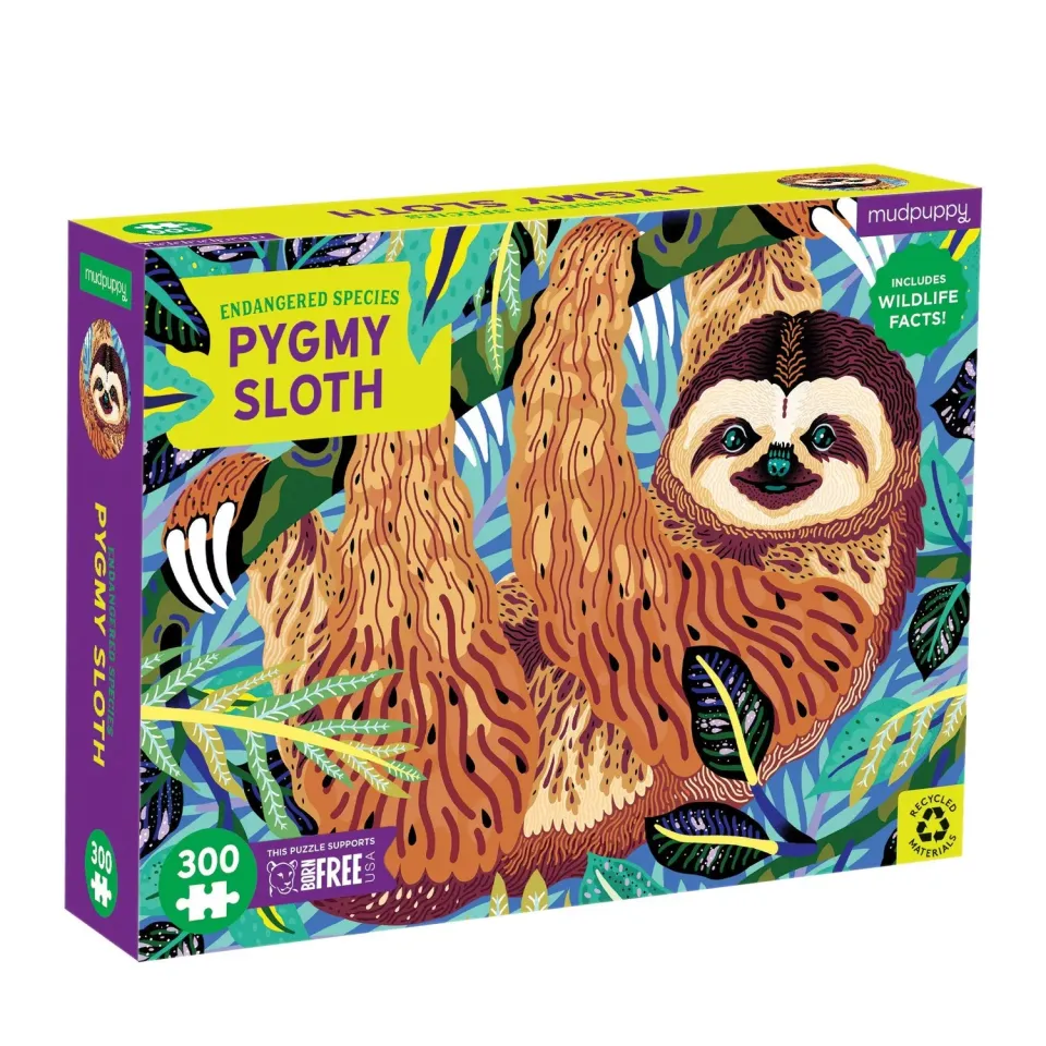 Mudpuppy Pygmy Sloth puzzle 300 piese 61x46 cm