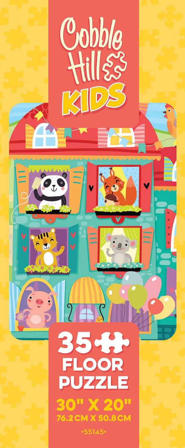 Cobble Hill Friendly Neighbors puzzle podea 35 piese animale