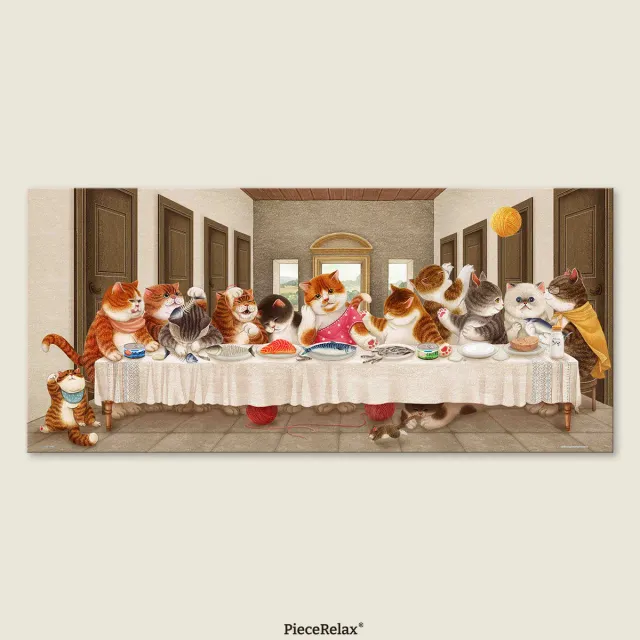 PieceRelax PieceClicks Cats Last Supper U1105 puzzle 945 piese