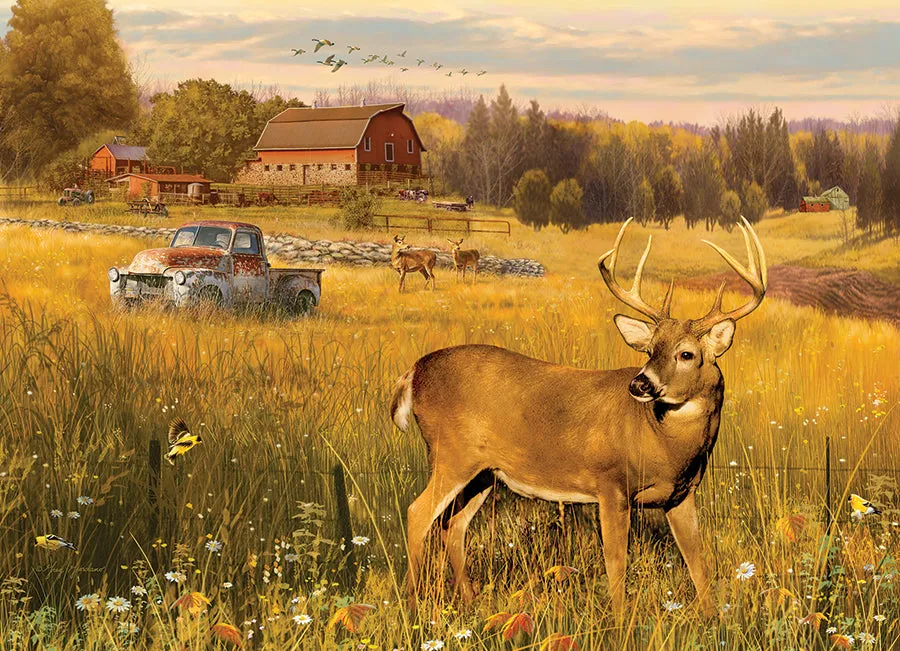 Cobble Hill Deer Field puzzle 500 piese peisaj rural