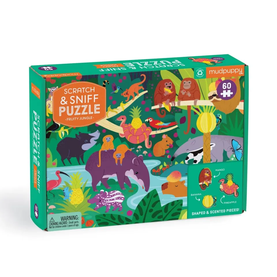 Mudpuppy Fruity Jungle puzzle parfumat 60 piese 38x28 cm