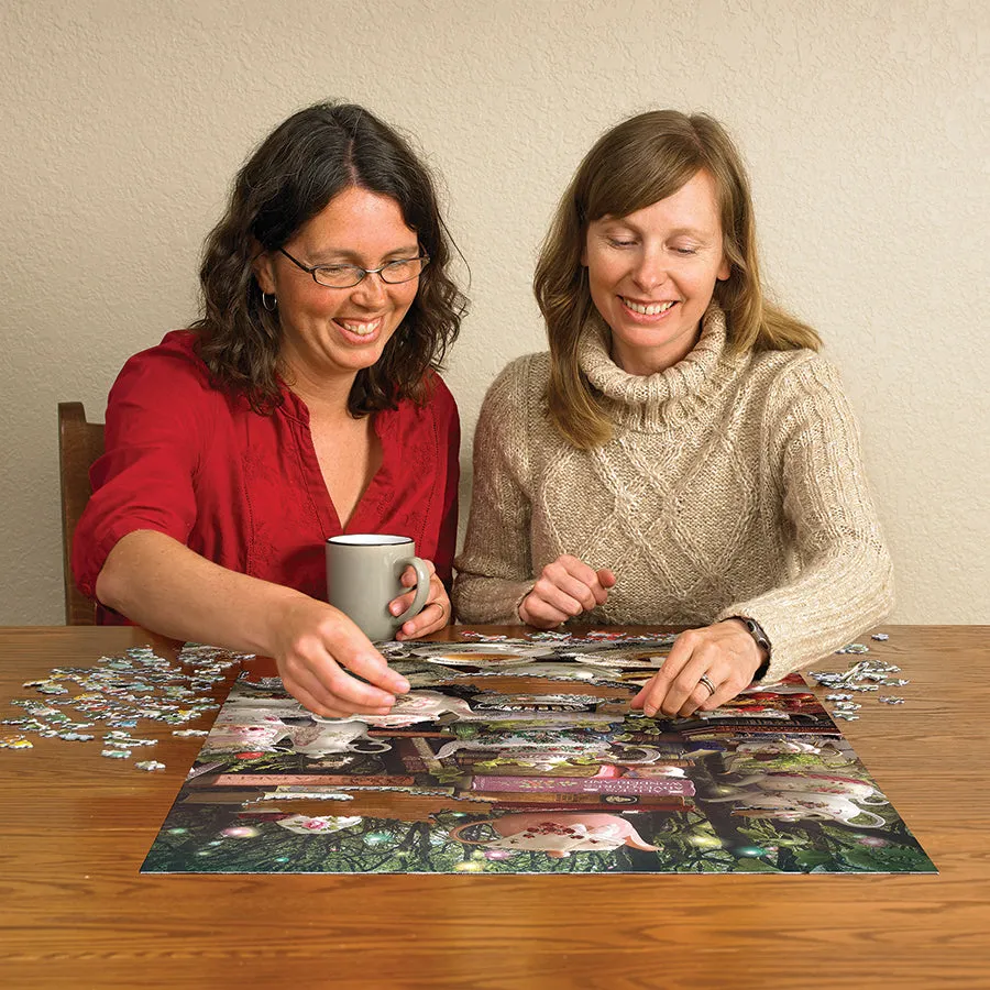 Cobble Hill We're All Mad Here puzzle 1000 piese Alice