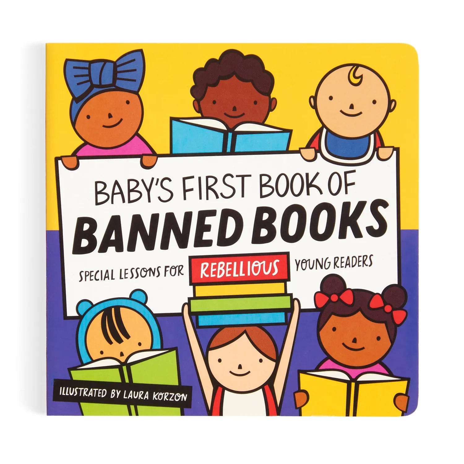 Mudpuppy Baby's First Book of Banned Books carte cartonată