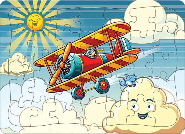 Cobble Hill Happy Flight puzzle tavă 35 piese avion