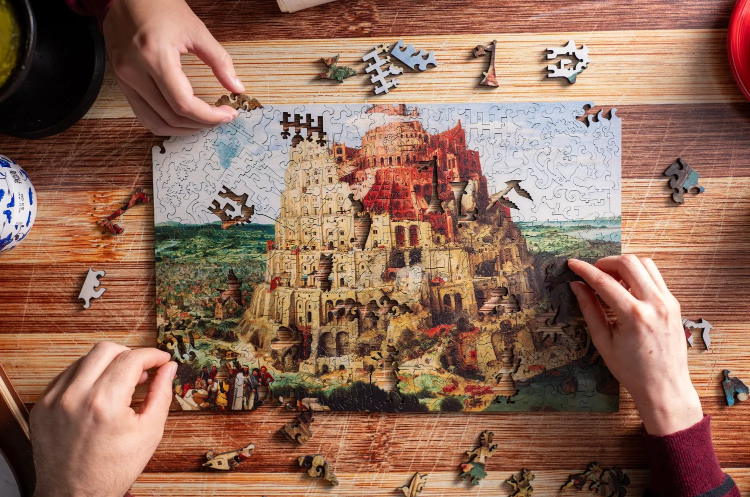 Mosaic Puzzles Tower of Babel puzzle 50 piese turn