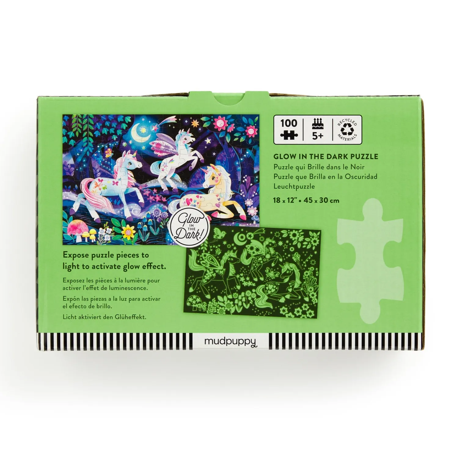 Mudpuppy Unicorn Dreams 100 puzzle 100 piese fosforescent
