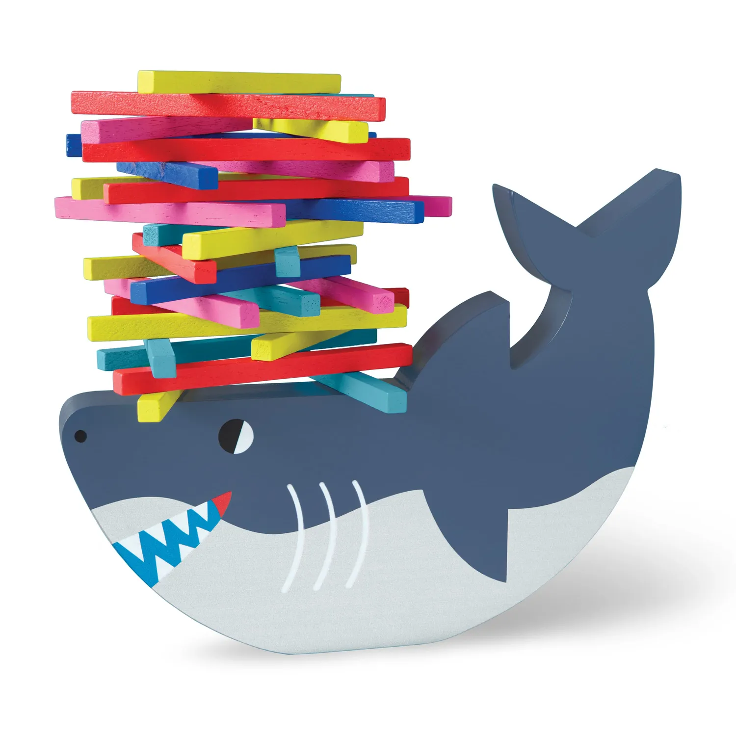 Mudpuppy Shark Stack-up joc echilibru lemn rechin