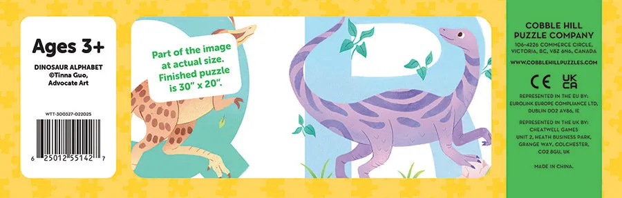 Cobble Hill Dinosaur Alphabet puzzle podea 35 piese dinozauri