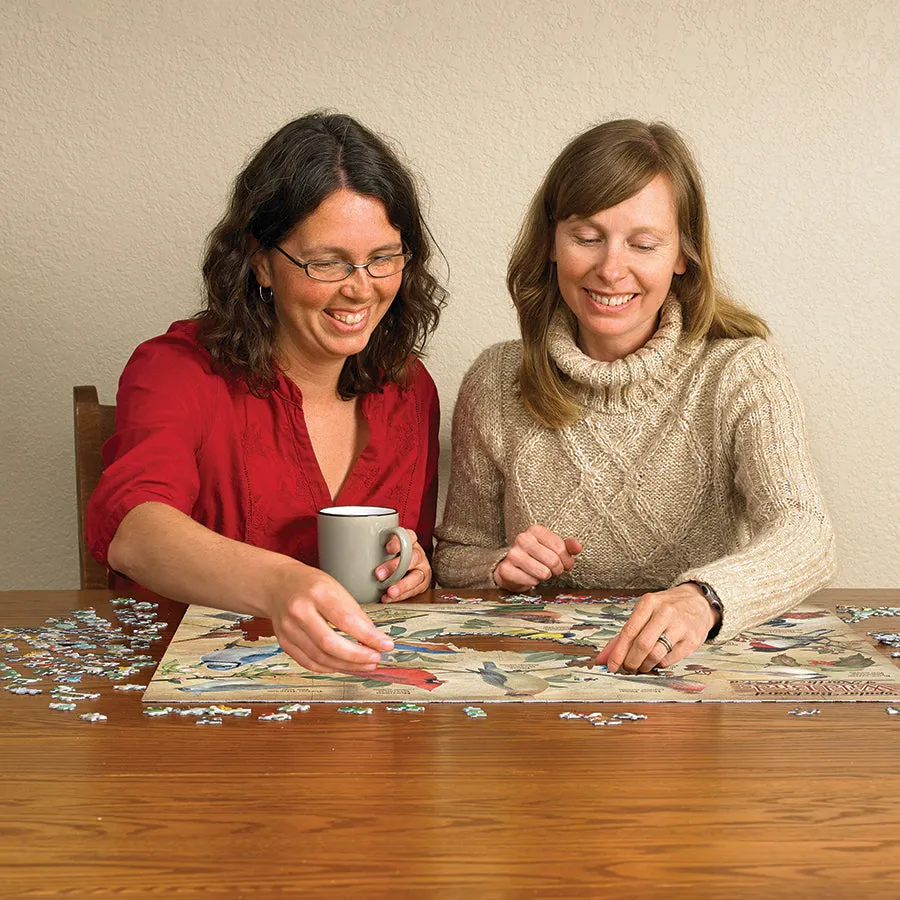 Cobble Hill Popular Backyard Wild Birds of North America puzzle 1000 piese
