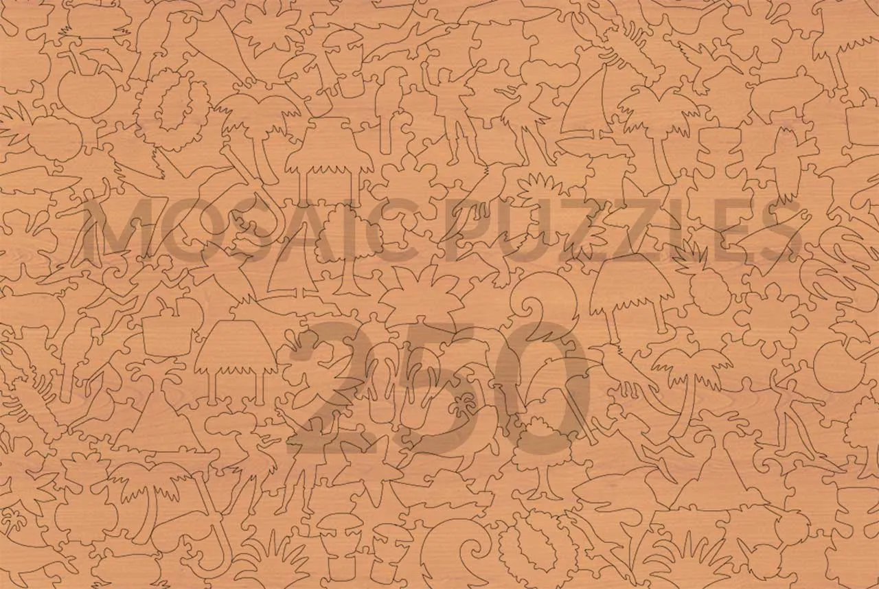 Mosaic Puzzles Exotic Paradise Ceci puzzle lemn 500 piese pasari