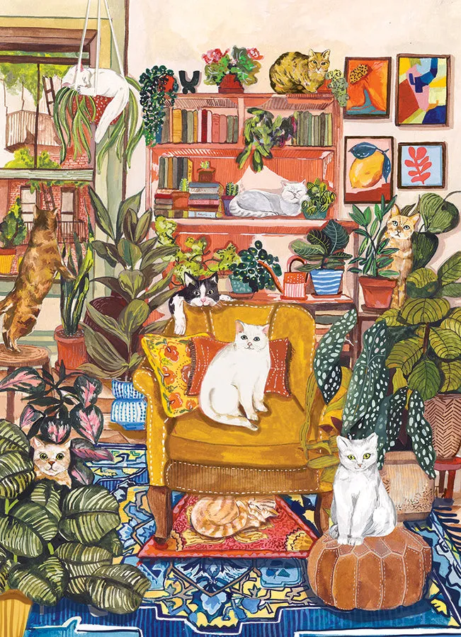 Cobble Hill You Can Sit on the Floor puzzle 500 piese pisici