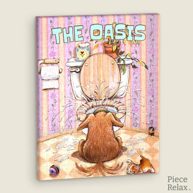 PieceRelax HN1434 puzzle canvas The Oasis 30x23 cm