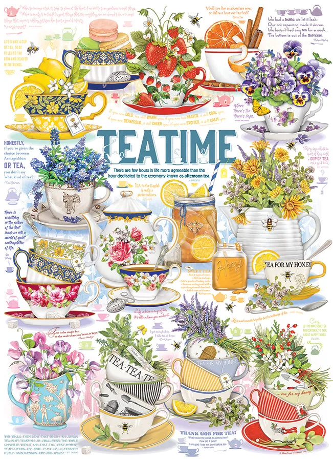 Cobble Hill Tea Time puzzle 1000 piese ceainic