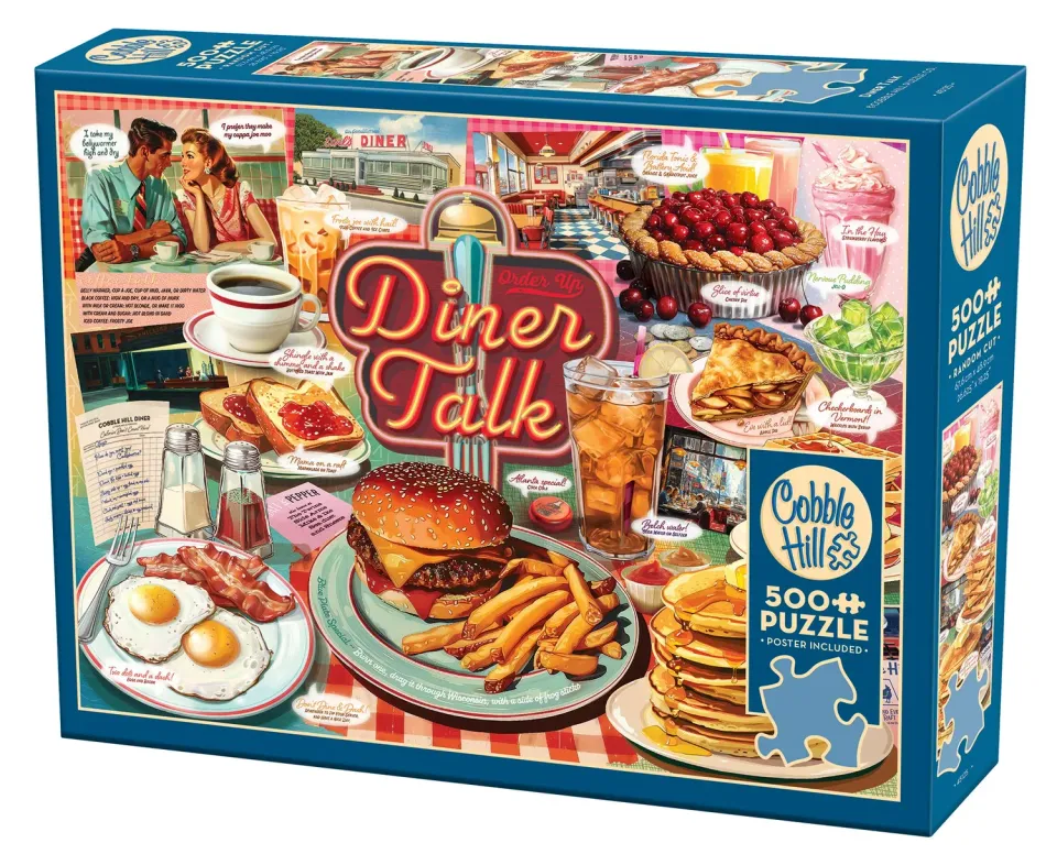 Cobble Hill Diner Talk puzzle 500 piese retro