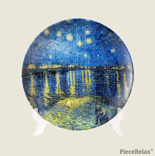 PieceRelax PL1003 puzzle farfurie Starry Night Rhone