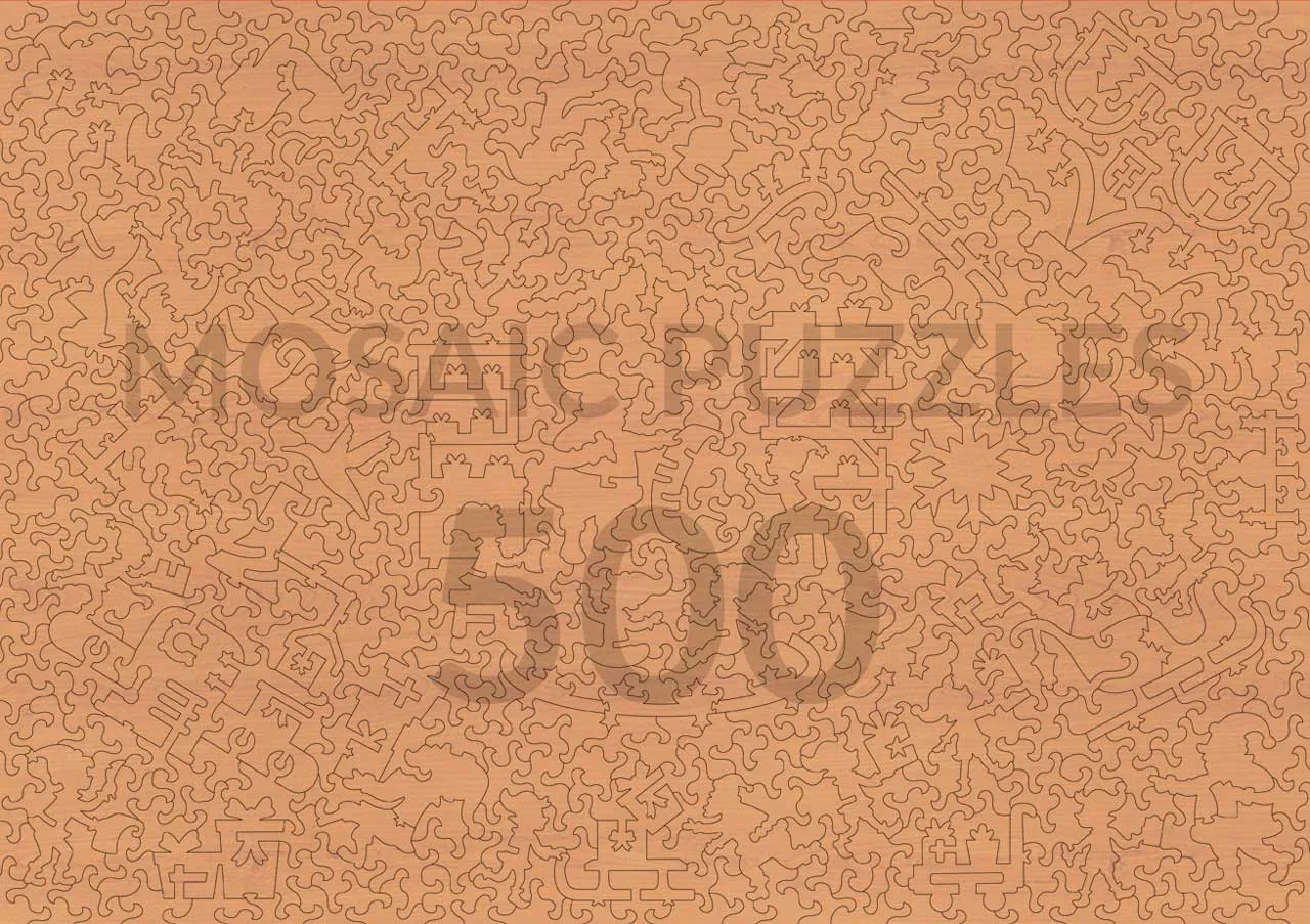 Mosaic Puzzles Christmas Village Carousel puzzle 500 piese Crăciun