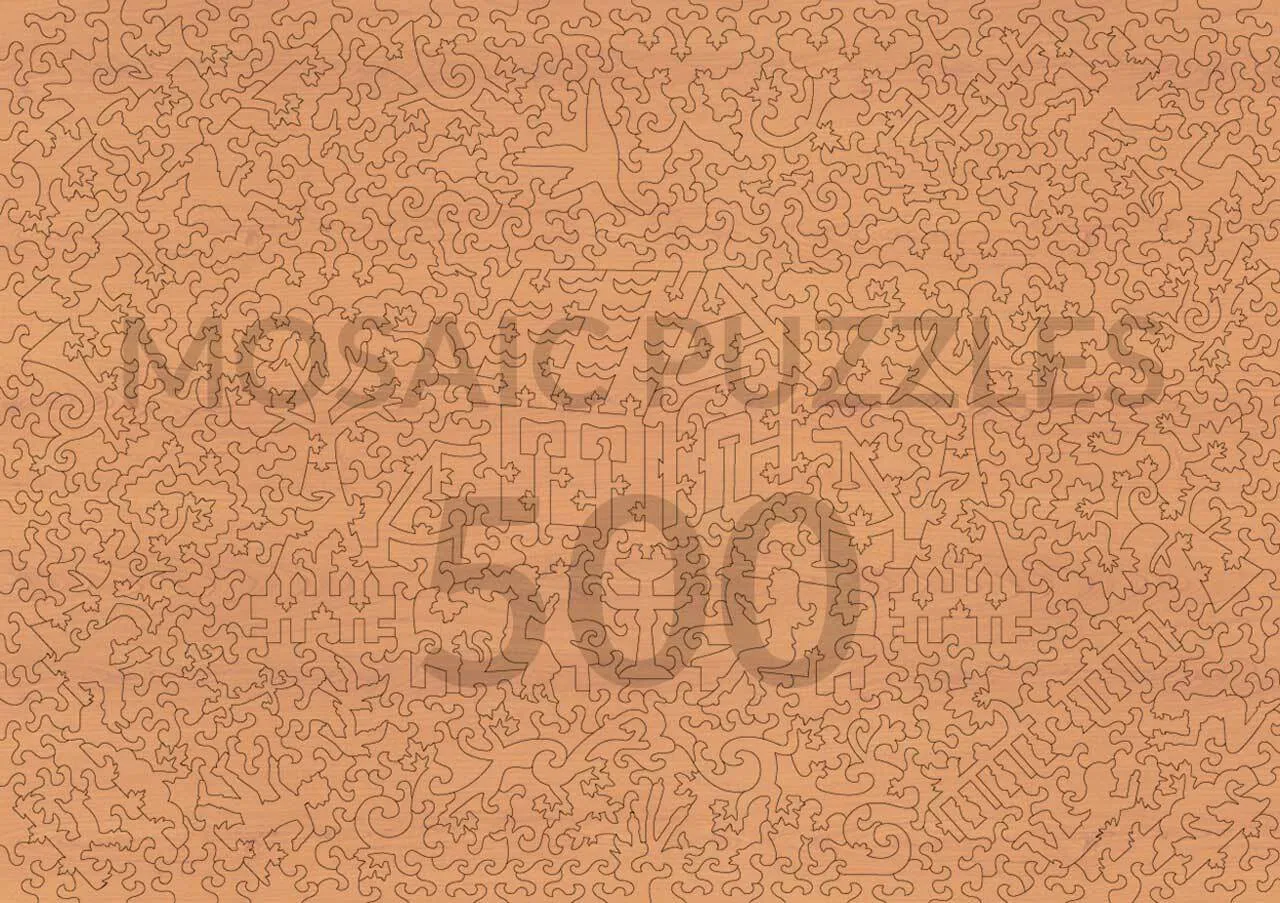 Mosaic Puzzles Pumpkin Carving Day puzzle lemn 500 piese toamna