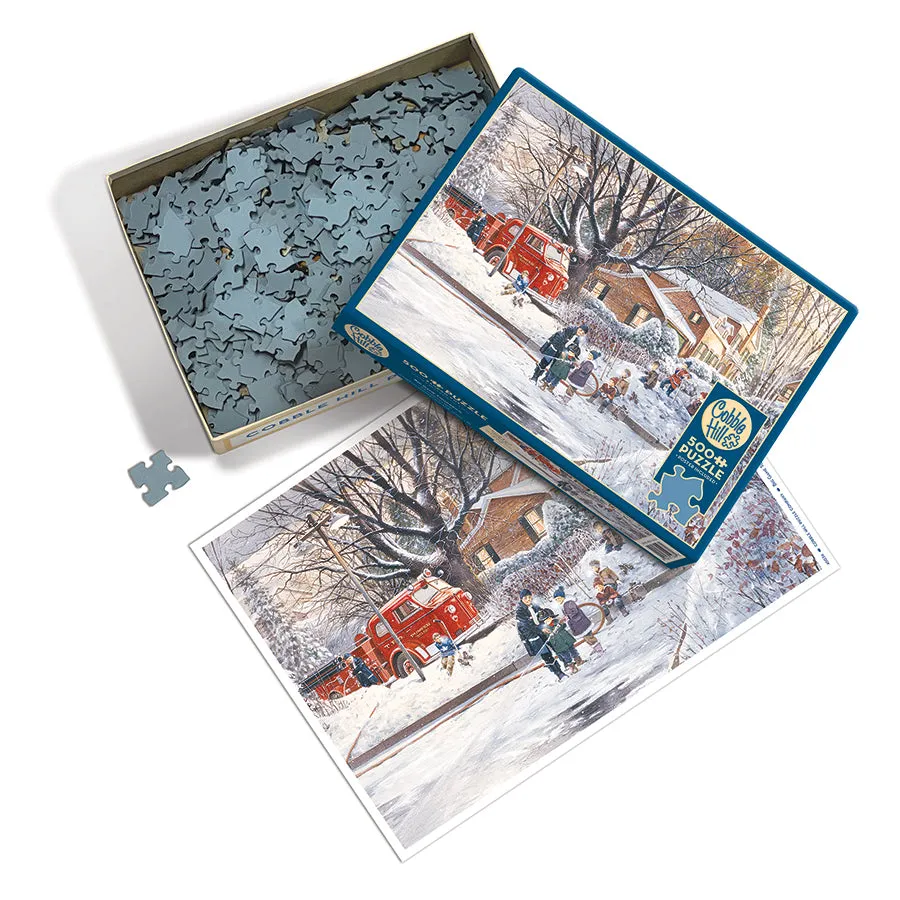 Cobble Hill Big Game Tomorrow puzzle 500 piese iarna
