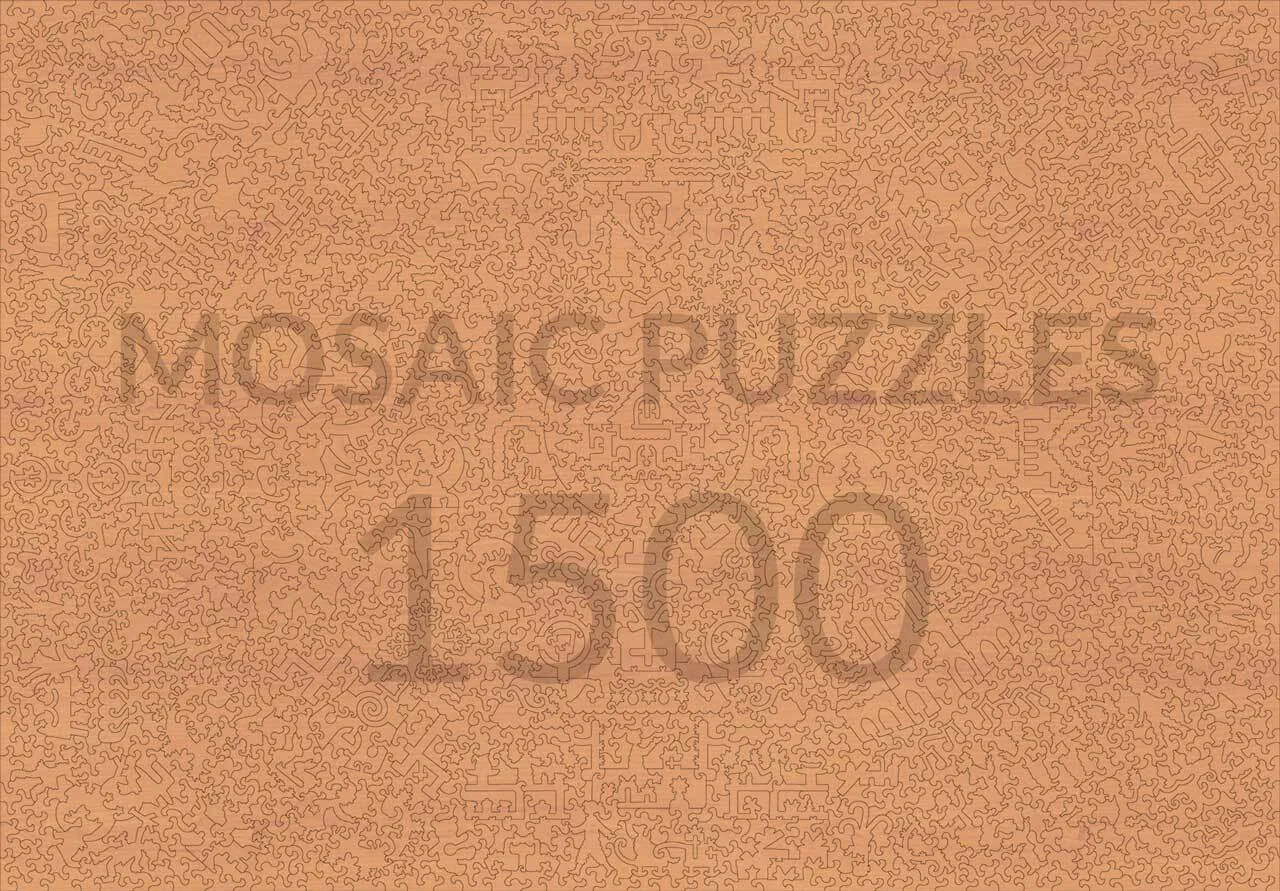 Mosaic Puzzles Wintry Town puzzle lemn 500 piese Crăciun