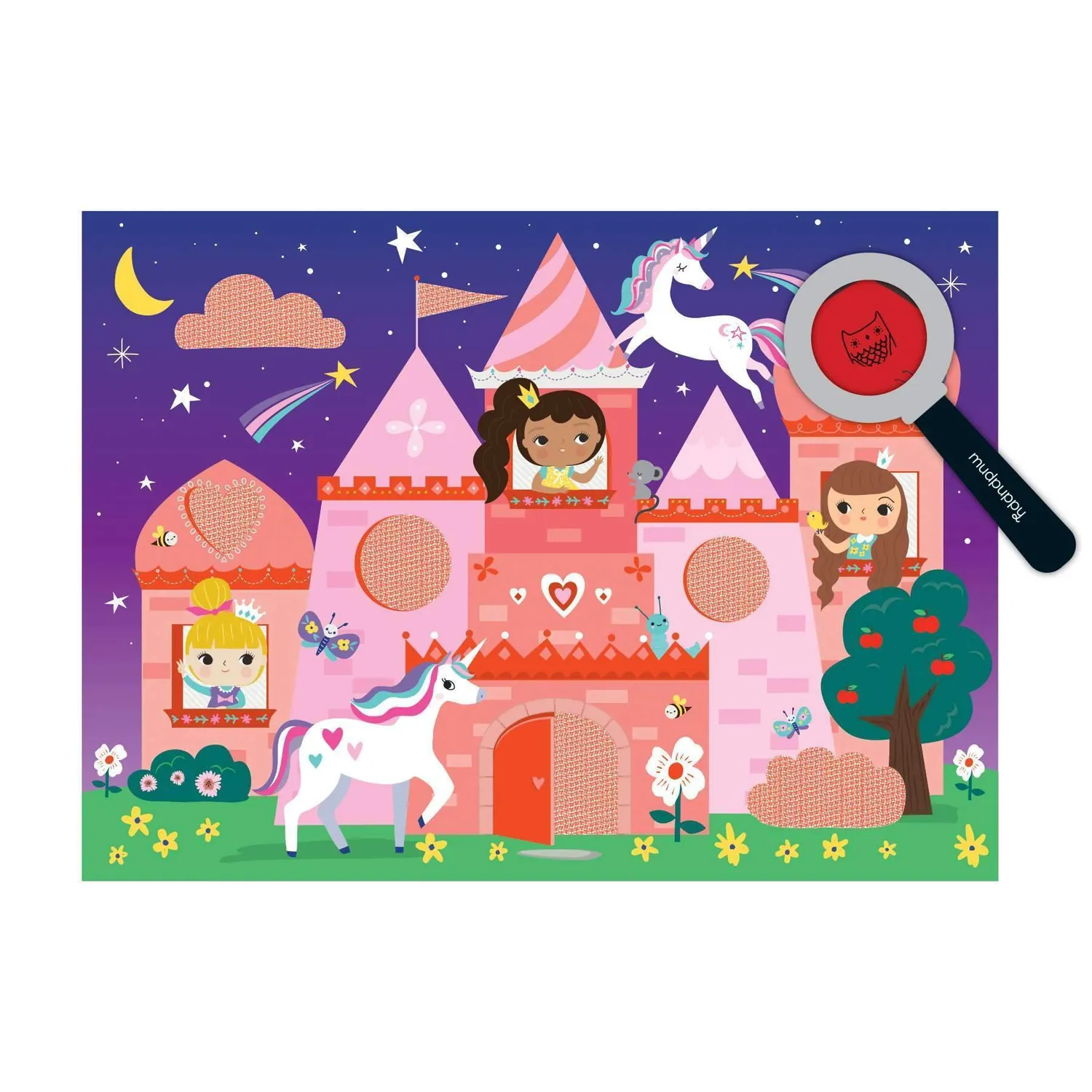 Mudpuppy Unicorn Castle puzzle 42 piese unicorni baghetă